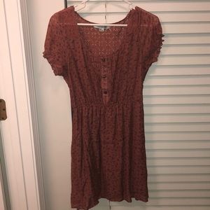 modest maroon dress